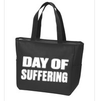 Day Of Suffering Visualize Industrial Collapse Zip Tote Bag