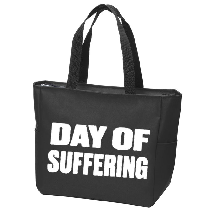 Day Of Suffering Visualize Industrial Collapse Zip Tote Bag