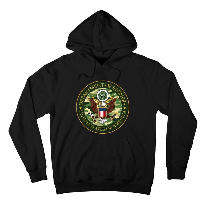 Department Of Stoners Funny Weed Cannabis Pot America USA Hoodie