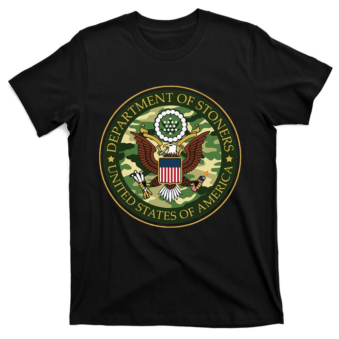 Department Of Stoners Funny Weed Cannabis Pot America USA T-Shirt