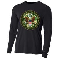 Department Of Stoners Funny Weed Cannabis Pot America USA Cooling Performance Long Sleeve Crew