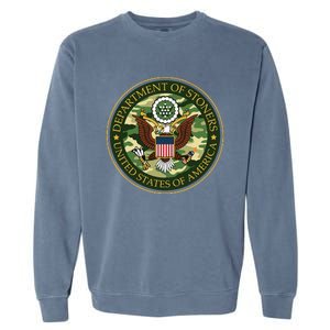 Department Of Stoners Funny Weed Cannabis Pot America USA Garment-Dyed Sweatshirt