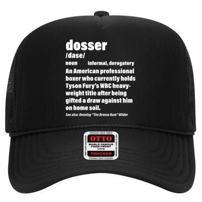 Dosser Definition  High Crown Mesh Back Trucker Hat