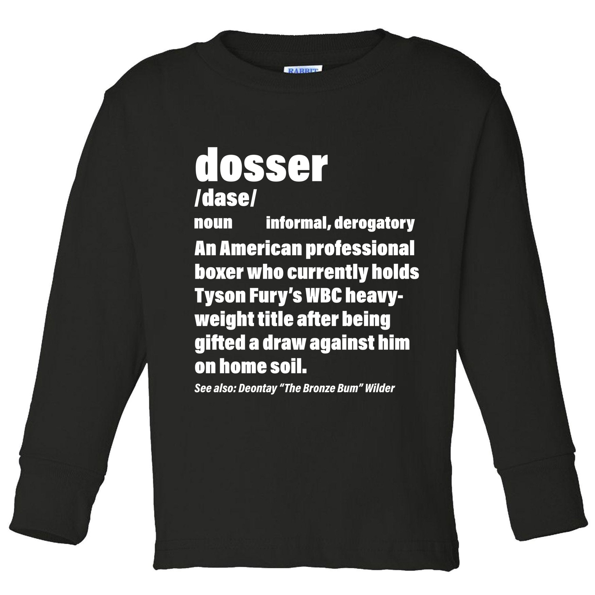 Dosser Definition  Toddler Long Sleeve Shirt