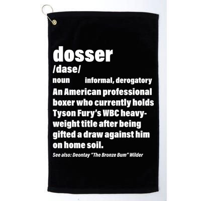 Dosser Definition  Golf Towel
