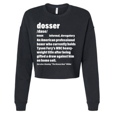 Dosser Definition  Cropped Pullover Crew