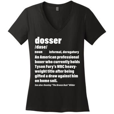 Dosser Definition  Women's V-Neck T-Shirt