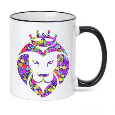 Dot Day King Lion 11oz Black Color Changing Mug