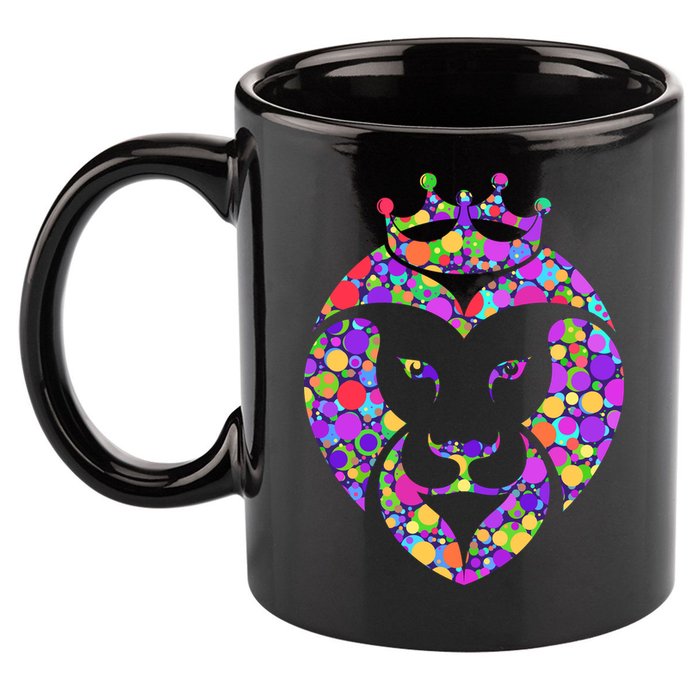 Dot Day King Lion 11oz C Handle Ceramic Mug
