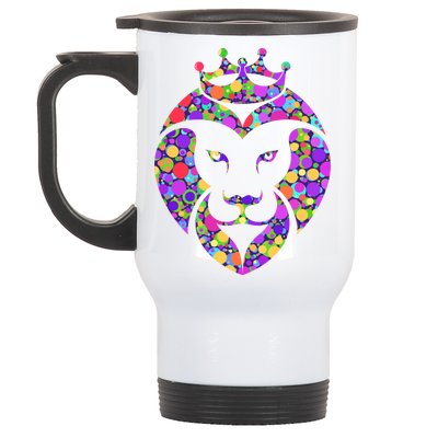 Dot Day King Lion Stainless Steel Travel Mug