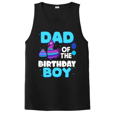 Dad Of The Birthday Boy Llama Dad And Mom Family Party PosiCharge Competitor Tank