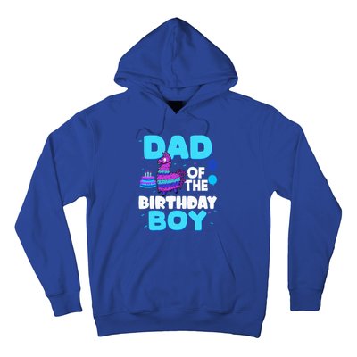 Dad Of The Birthday Boy Llama Dad And Mom Family Party Hoodie