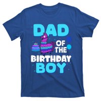 Dad Of The Birthday Boy Llama Dad And Mom Family Party T-Shirt