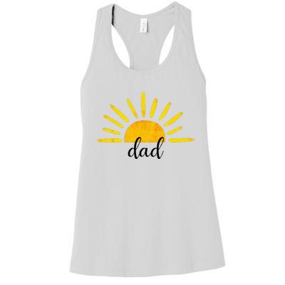 Dad Of The Birthday First Trip Around The Sun Birthday Women's Racerback Tank