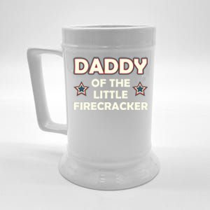 Daddy Of The Little Firecracker 4th Of July Cute Gift Beer Stein