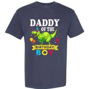 Daddy of the Birthday Boy T-Rex RAWR Dinosaur Birthday boy Garment-Dyed Heavyweight T-Shirt