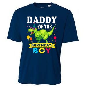 Daddy of the Birthday Boy T-Rex RAWR Dinosaur Birthday boy Cooling Performance Crew T-Shirt