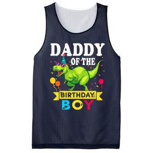 Daddy of the Birthday Boy T-Rex RAWR Dinosaur Birthday boy Mesh Reversible Basketball Jersey Tank