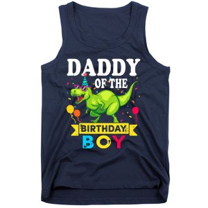 Daddy of the Birthday Boy T-Rex RAWR Dinosaur Birthday boy Tank Top