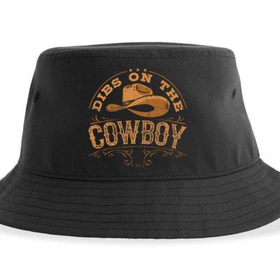 Dibs On The Cowboy Rodeo Ranch Girlfriend Wife Lipstick Sustainable Bucket Hat