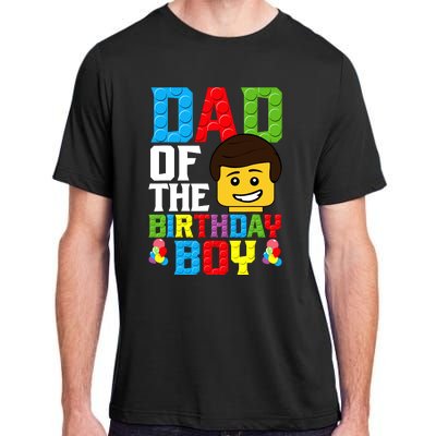 Dad Of The Birthday Boy Building Blocks Master Builder Adult ChromaSoft Performance T-Shirt