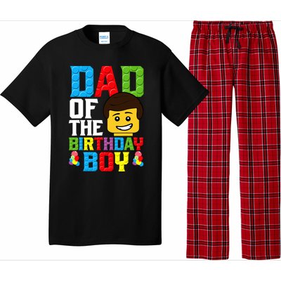 Dad Of The Birthday Boy Building Blocks Master Builder Pajama Set