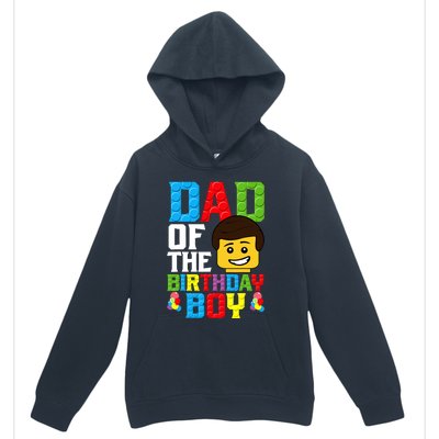 Dad Of The Birthday Boy Building Blocks Master Builder Urban Pullover Hoodie