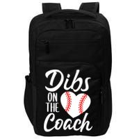 Dibs On The Coach Funny Baseball Heart Cute Mother's Day Impact Tech Backpack
