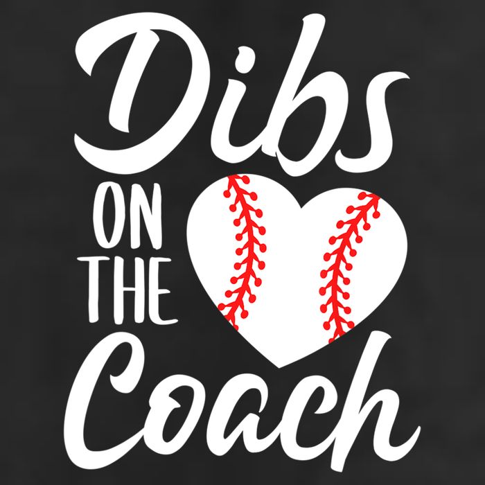 Dibs On The Coach Funny Baseball Heart Cute Mother's Day 25L Jumbo Tote