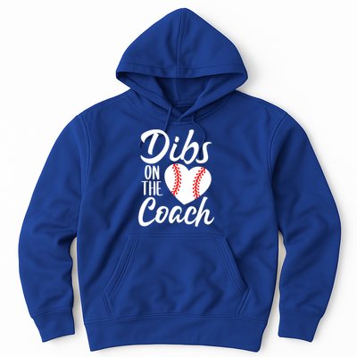 Dibs On The Coach Funny Baseball Heart Cute Mother's Day Hoodie