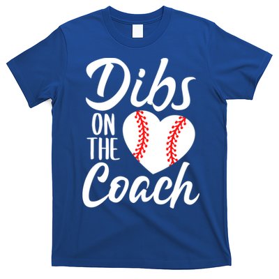Dibs On The Coach Funny Baseball Heart Cute Mother's Day T-Shirt