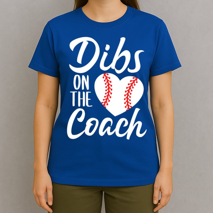 Dibs On The Coach Funny Baseball Heart Cute Mother's Day T-Shirt