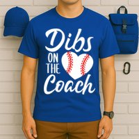 Dibs On The Coach Funny Baseball Heart Cute Mother's Day T-Shirt