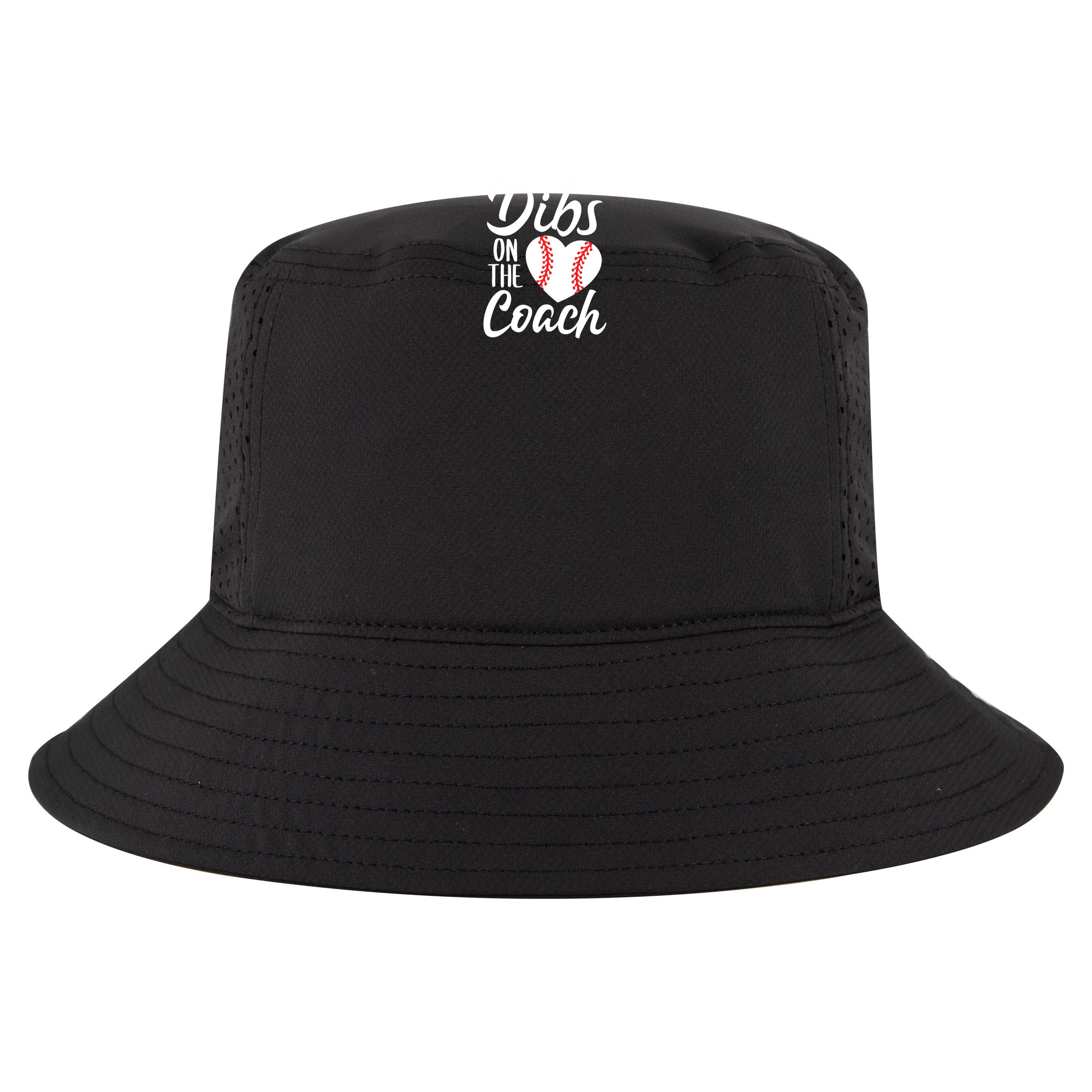 Dibs On The Coach Funny Baseball Heart Cute Mother's Day Visor