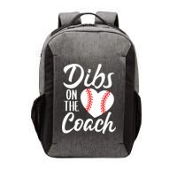 Dibs On The Coach Funny Baseball Heart Cute Mother's Day Vector Backpack