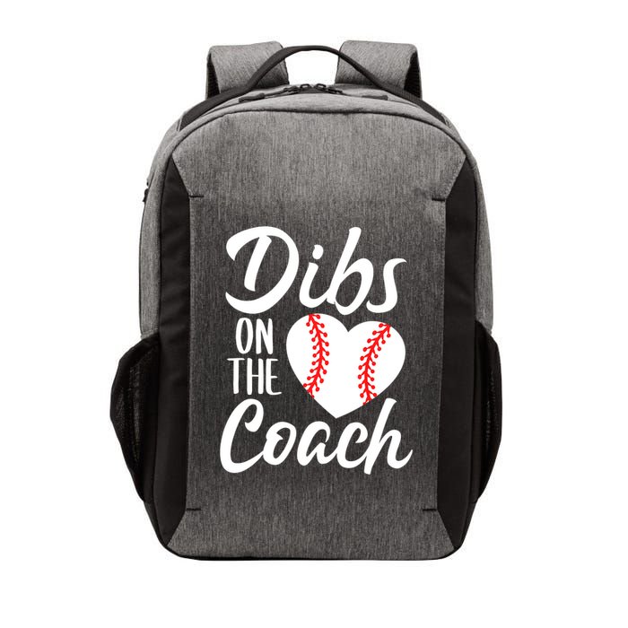 Dibs On The Coach Funny Baseball Heart Cute Mother's Day Vector Backpack
