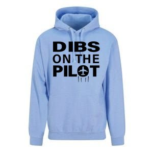 Dibs On The Pilot Funny Gift For Pilot Wife Pilot Friend Gift Unisex Surf Hoodie