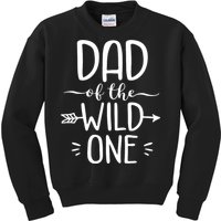 Dad Of The Wild One Shirt Funny 1st Birthday Safari Gift Kids Sweatshirt