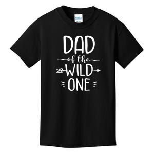 Dad Of The Wild One Shirt Funny 1st Birthday Safari Gift Kids T-Shirt