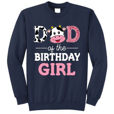 Dad Of The Birthday Farm Cow 1st Sweatshirt