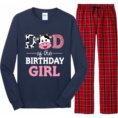 Dad Of The Birthday Farm Cow 1st Long Sleeve Pajama Set