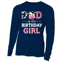 Dad Of The Birthday Farm Cow 1st Cooling Performance Long Sleeve Crew