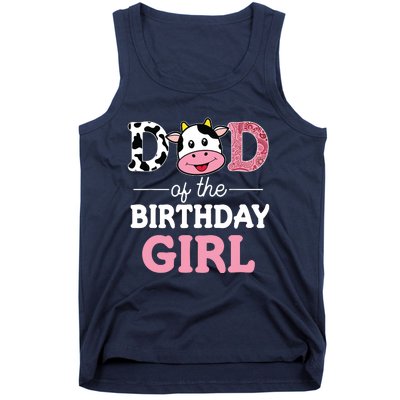 Dad Of The Birthday Farm Cow 1st Tank Top