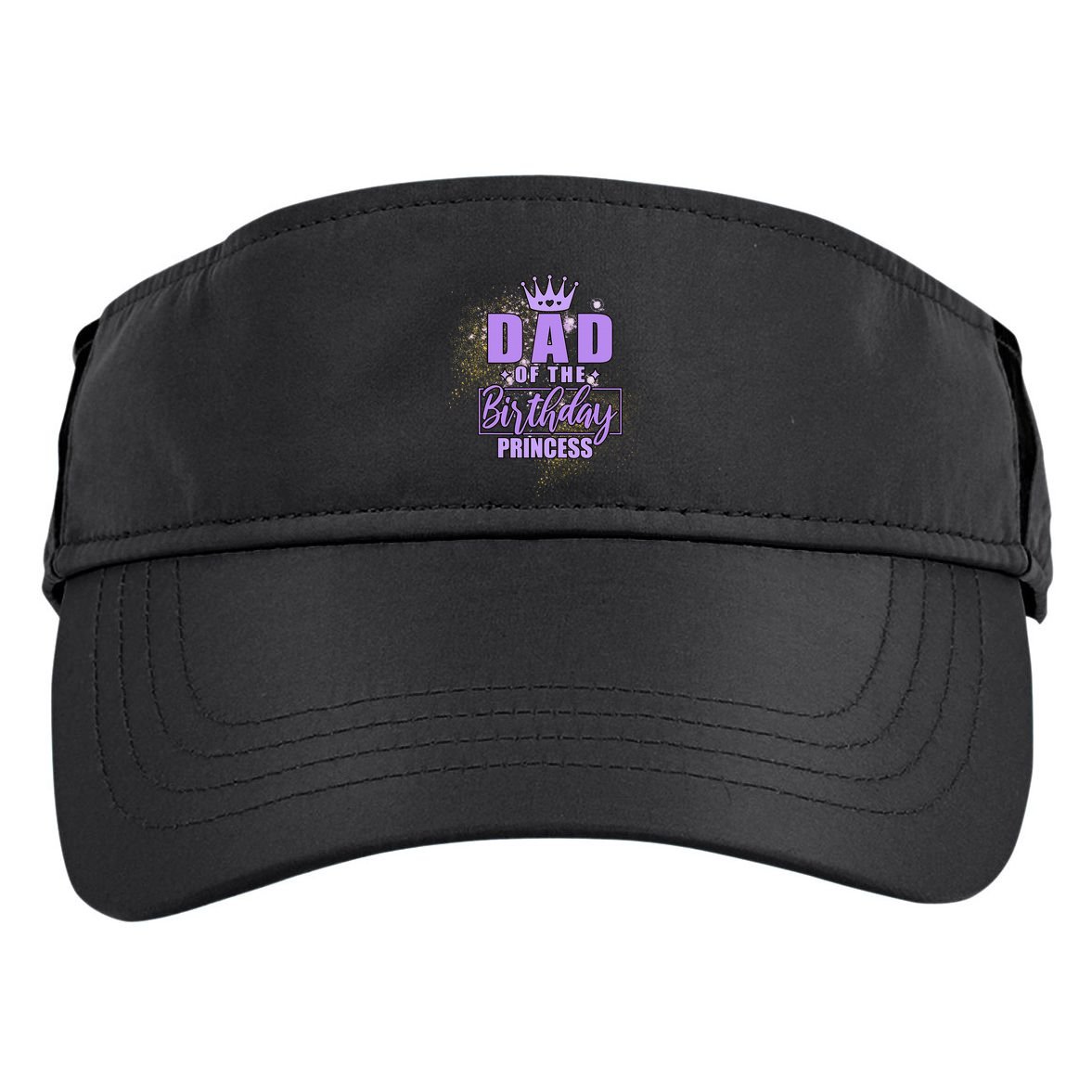 Dad Of The Birthday Princess Adult Drive Performance Visor