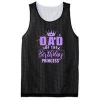 Dad Of The Birthday Princess Mesh Reversible Basketball Jersey Tank