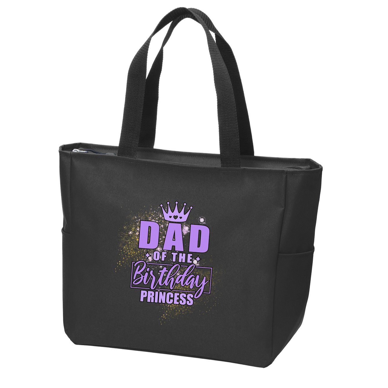 Dad Of The Birthday Princess Zip Tote Bag