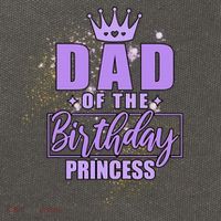 Dad Of The Birthday Princess Cotton Canvas Backpack