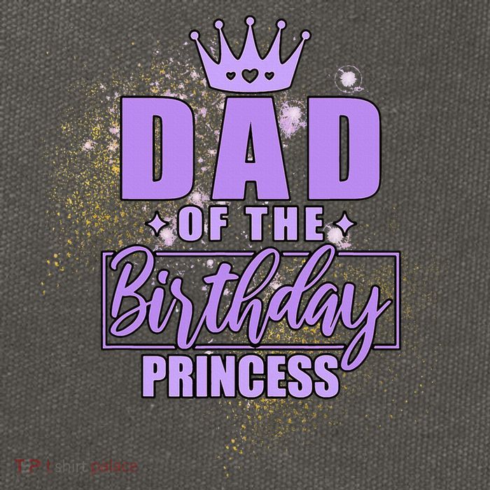 Dad Of The Birthday Princess Cotton Canvas Backpack