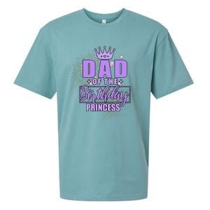 Dad Of The Birthday Princess Sueded Cloud Jersey T-Shirt