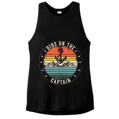 Dibs On The Captain Ladies PosiCharge Tri-Blend Wicking Tank